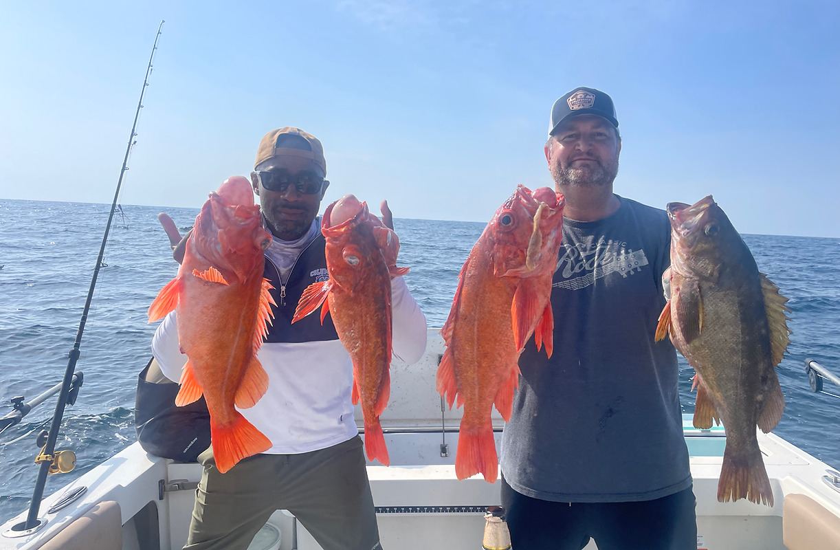 Monterey Bay catch aboard Last Meal Sportfishing