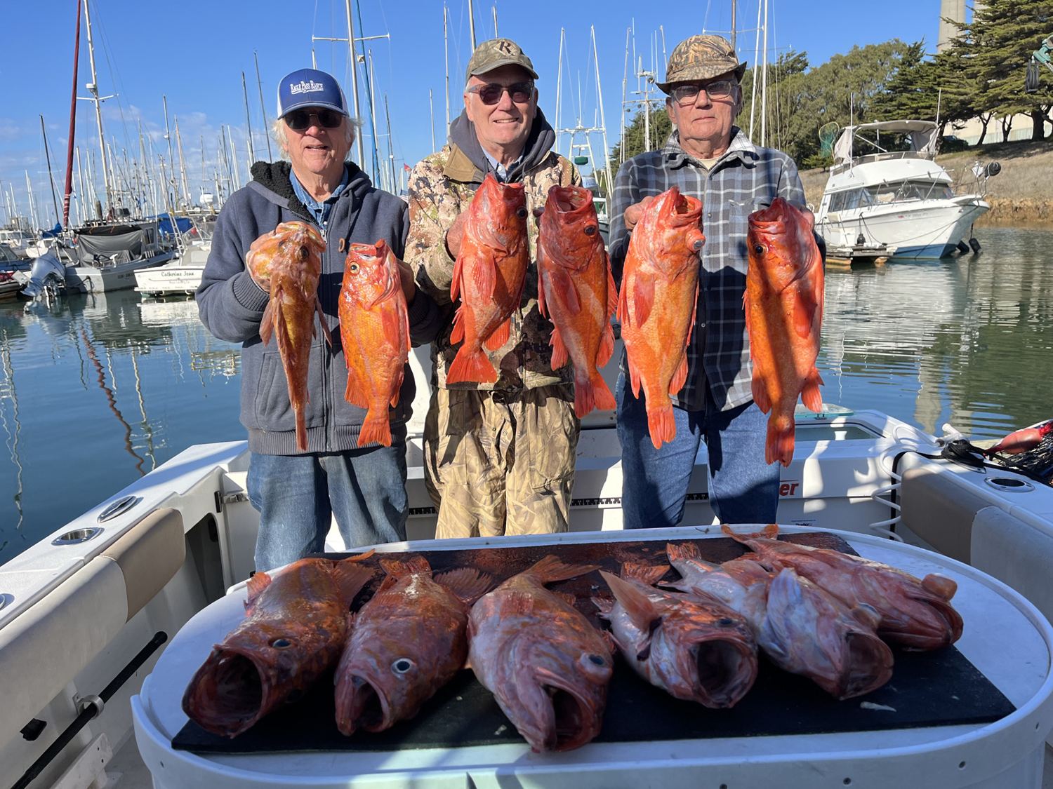 Monterey Bay catch aboard Last Meal Sportfishing