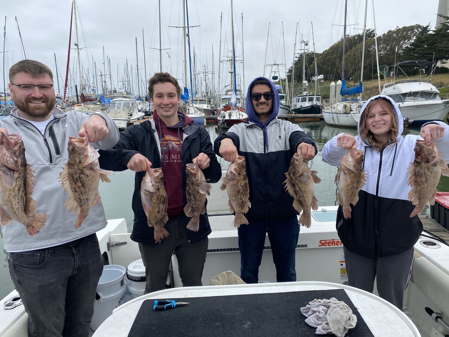 Monterey Bay catch aboard Last Meal Sportfishing